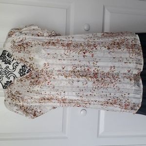 Joie Creme Floral Blouse
